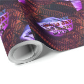美しい良い日ブラックパープルブラウンアイマンダラ ラッピングペーパー (ロールコーナー)