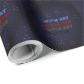 美しい良い日ブラックブルーレッドブラウンマンダラ ラッピングペーパー (ロールコーナー)