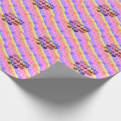 美しい良い日レッドピンクマンダラ ラッピングペーパー (角)