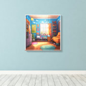 美しい色のためのキャンバスに印刷されたイメージ， 46 キャンバスプリント (インサイチュ (ウッドフロア))