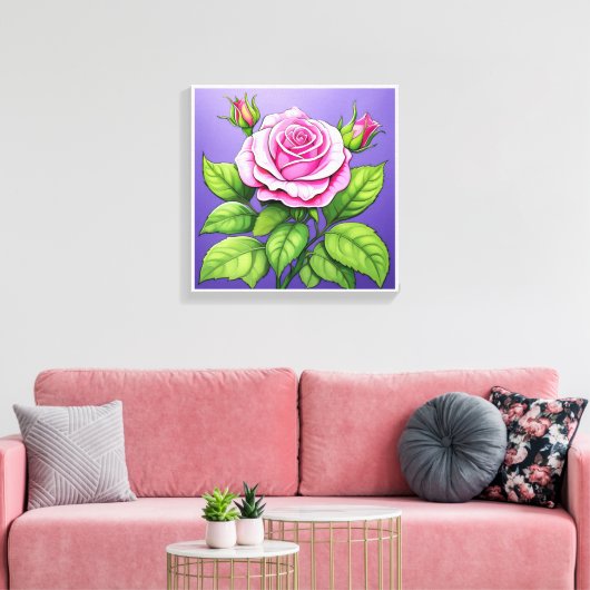 美しい色のためのキャンバスに印刷されたイメージ， 68 キャンバスプリント (インサイチュ (リビング))