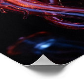 美しい色のクラゲ ポスター (角)