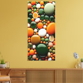 美しい色のミックス小石のキャンバス印刷 キャンバスプリント (インサイチュ (リビング))