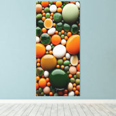 美しい色のミックス小石のキャンバス印刷 キャンバスプリント (インサイチュ (ウッドフロア))