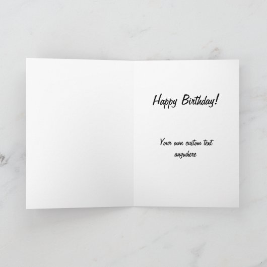 美しい色のヴィンテージオートバイ写真 カード (内部)