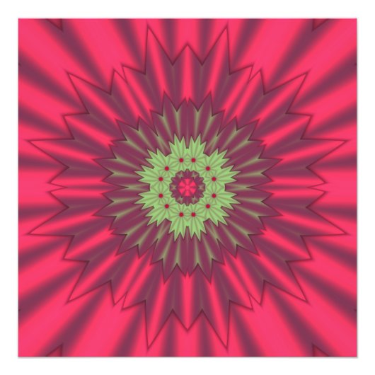 美しい色の万華鏡のように千変万化するパターン フォトプリント            (正面)