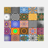 美しい色の抽象芸術backgroundabstract, ar フリースブランケット (正面(横))