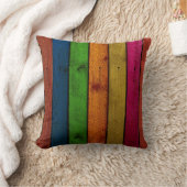 美しい色の木製の板 クッション (ブランケット)