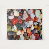 美しい色の石がたくさん タペストリー (正面(横))