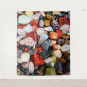 美しい色の石がたくさん タペストリー (正面)