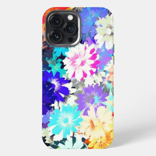 美しい色の花々 iPhoneケース (裏面)