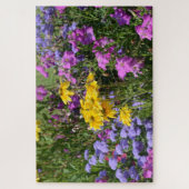 美しい色の花の束の写真 ジグソーパズル (縦)