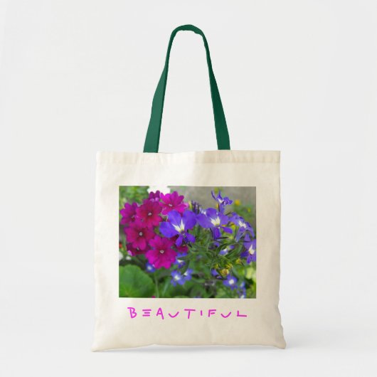 美しい色の花 トートバッグ (正面)