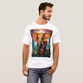 美しい色の象 Tシャツ (正面フル)