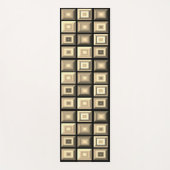 美しい色数々のの幾何学的抽象芸術アート ヨガマット (正面)