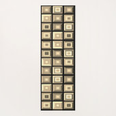 美しい色数々のの幾何学的抽象芸術アート ヨガマット (裏面)