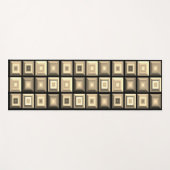 美しい色数々のの幾何学的抽象芸術アート ヨガマット (正面(横))