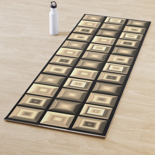 美しい色数々のの幾何学的抽象芸術アート ヨガマット (インサイチュ)