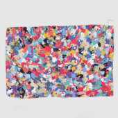 美しい色柄 ゴルフタオル (横)