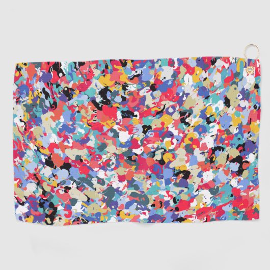 美しい色柄 ゴルフタオル (横)