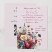 美しい花々と共に「I Do」と伝えよう 招待状 (正面/裏面)