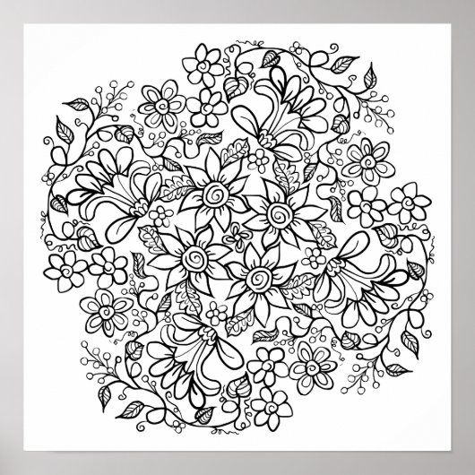 美しい花あなたが色 ポスター (正面)