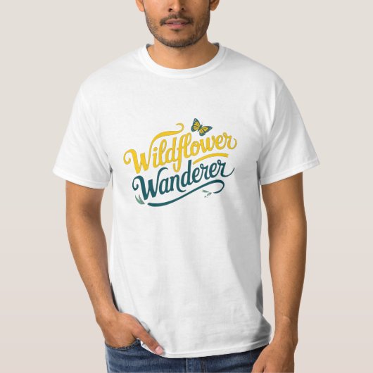 美しい花お洒落好きグラフィックス Tシャツ (正面)
