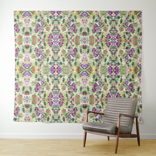 美しい花が咲く夏の庭 タペストリー (インサイチュ(横))