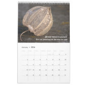 美しい花とやる気を起こさせる引用文カレンダー カレンダー (1月 2026)