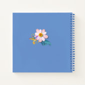 美しい花とハミングバード 母の日 ノートブック (裏面)