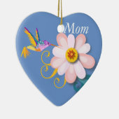 美しい花とハミング鳥の母の日 セラミックオーナメント (右)