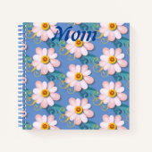 美しい花とハミング鳥の母の日 ノートブック (正面)