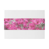 美しい花とモノグラム 招待状ベリーバンド (裏面例)