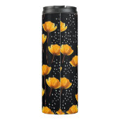 美しい花と水玉模様のイラストレーション タンブラー (裏面)