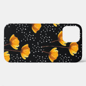 美しい花と水玉模様のイラストレーション Case-Mate iPhoneケース (裏面 (横))