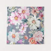 美しい花と葉，花，腹筋 タペストリー (正面(横))