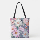 美しい花と葉,花,腹筋 トートバッグ (裏面)