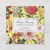 美しい花と虫の庭のフローラ スクエア名刺 (正面)