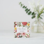 美しい花と虫の庭のフローラ スクエア名刺 (スタンド正面)