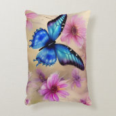 美しい花と蝶 アクセントクッション (正面(垂直))