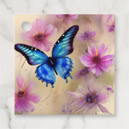 美しい花と蝶 フェイバータグ