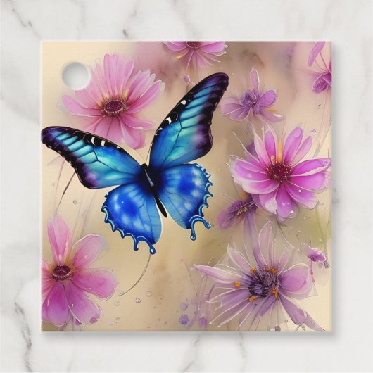 美しい花と蝶 フェイバータグ (正面)