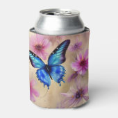 美しい花と蝶 缶クーラー (缶正面)