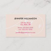 美しい花のお母さんのテレホンカード:: 白かピンク コーリングカード (裏面)