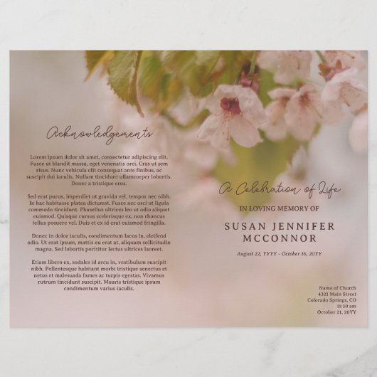 美しい花のお祝いの葬式 (正面)