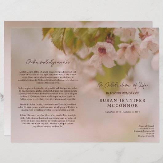 美しい花のお祝いの葬式 (正面/裏面)