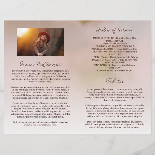 美しい花のお祝いの葬式 (裏面)