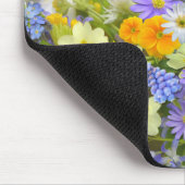 美しい花のカラフル列 マウスパッド (コーナー)