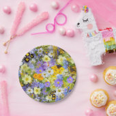 美しい花のカラフル配列、紙プレート ペーパープレート (パーティー)