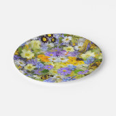 美しい花のカラフル配列、紙プレート ペーパープレート (アングル)